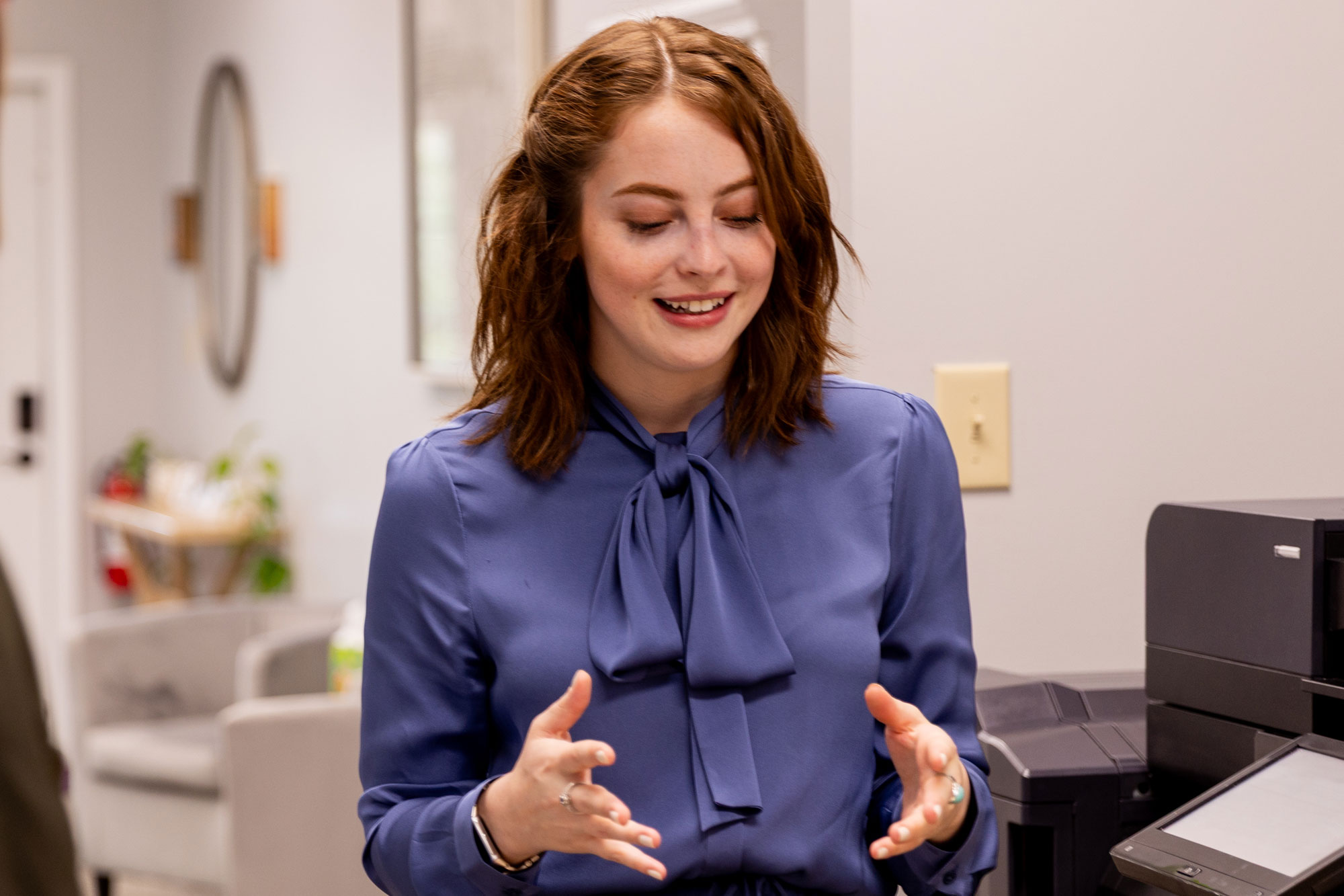 Speaking in the front office
